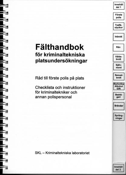 Fälthandbok för Kriminaltekniska undersökningar - Bild 2