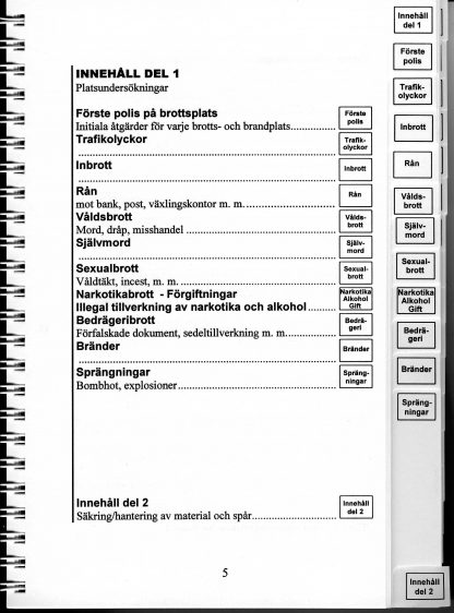 Fälthandbok för Kriminaltekniska undersökningar - Bild 3