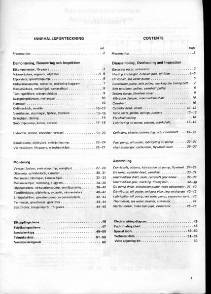 Volvo Penta verkstadshandbok AQ 140A, två A4 pärmar. - Bild 5
