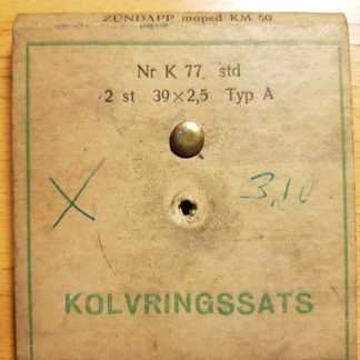 Kolvringssats till Zundapp mod KM 50 samt JB moped 48 cc.
