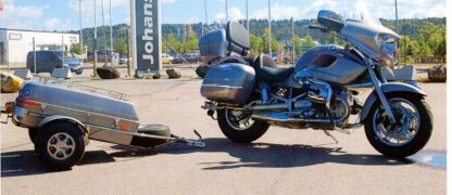 BMW R1200 CL med släpvagn